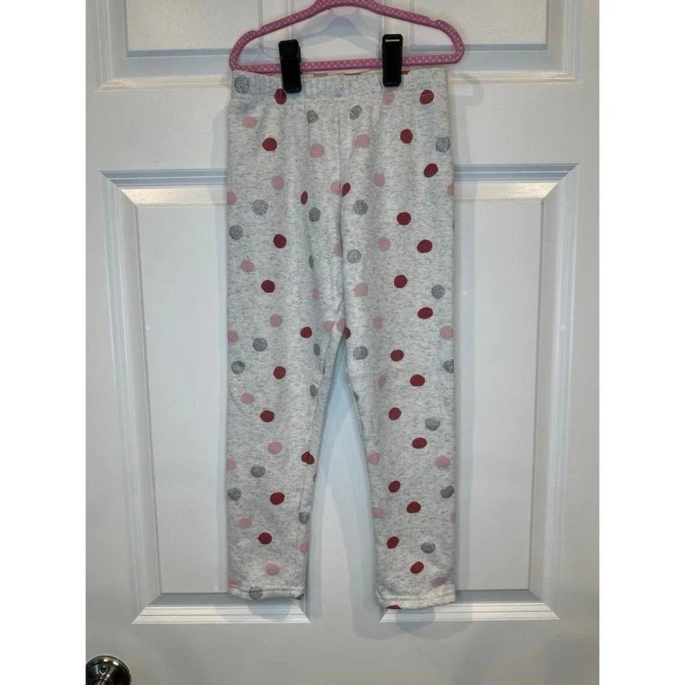 Carters Girls Fleece Polka Dot Leggings Size‎ 8 NWOT